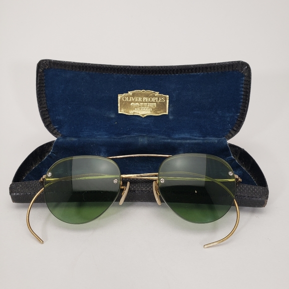 Vintage Other - Vintage B&L Bausch & Lomb 12K Gold Filled Sunglasses Rimway Ful-Vue /w Case